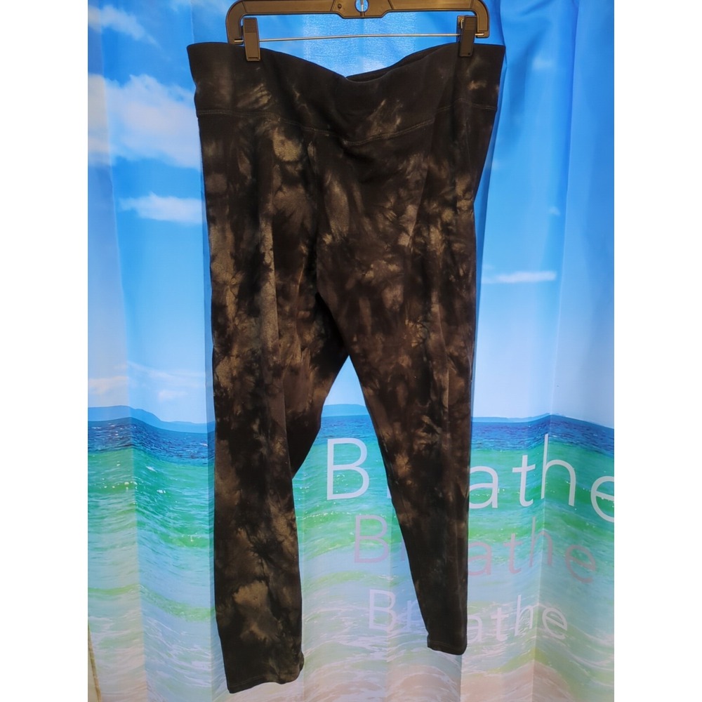Women's 3X Calvin Klein performance wick marbled leggings B81